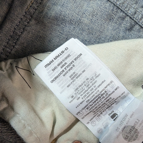 NWT G-star midge saddle boyfriend 25 x 32 - Picture 7 of 8